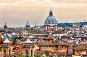 Un paysage de la ville de Rome en Italie